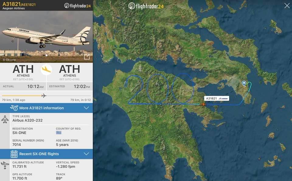 Επετειακή πτήση για τα 200 χρόνια Έναρξης από την Ελληνική Επανάσταση