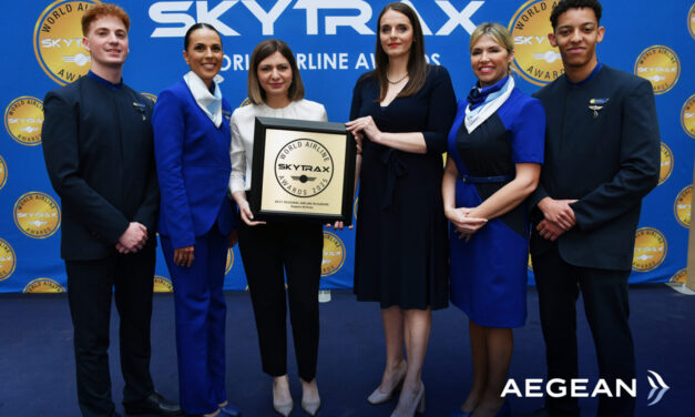 Η AEGEAN «Καλύτερη Περιφερειακή Αεροπορική Εταιρεία στην Ευρώπη»