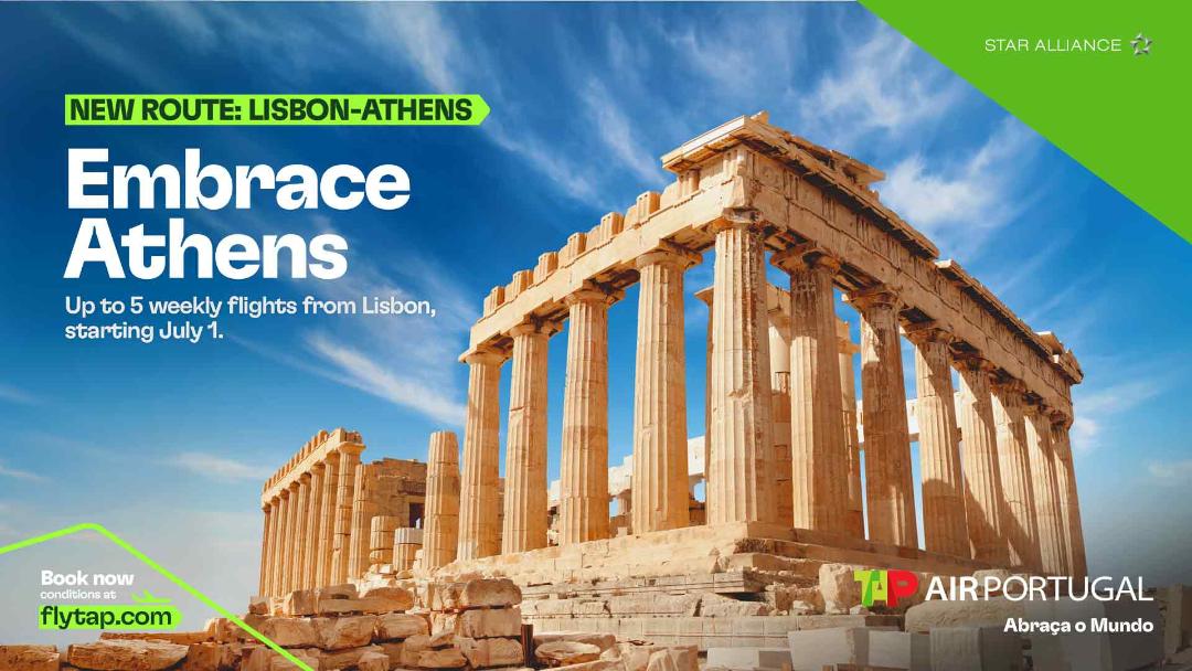 TAP Air Portugal starts flying to Athens from Lisbon